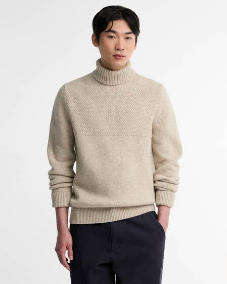 Northcliffe Submariner Rollneck Jumper Fog