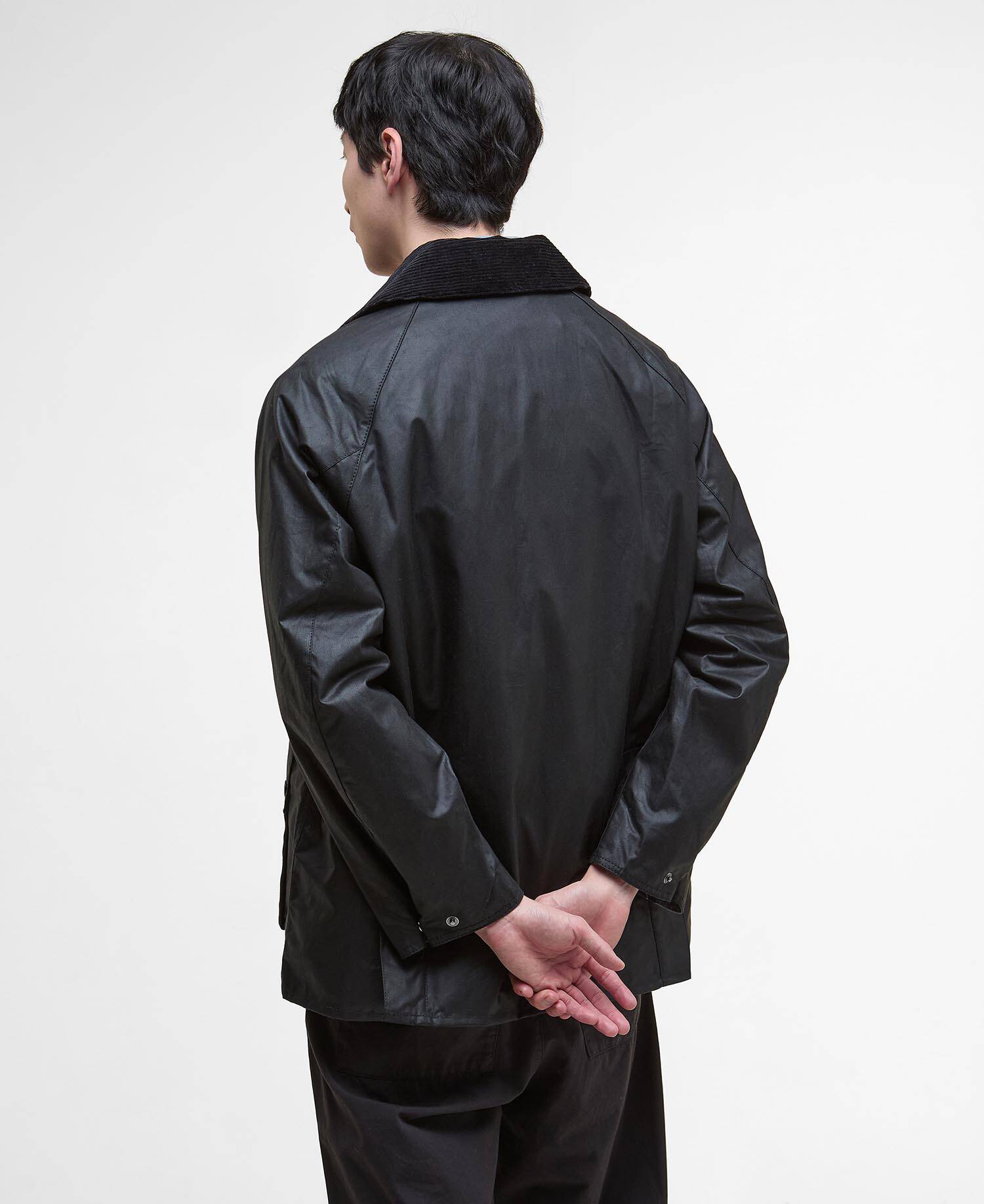 Oversized Bedale Waxed Jacket Classic Black image number 2
