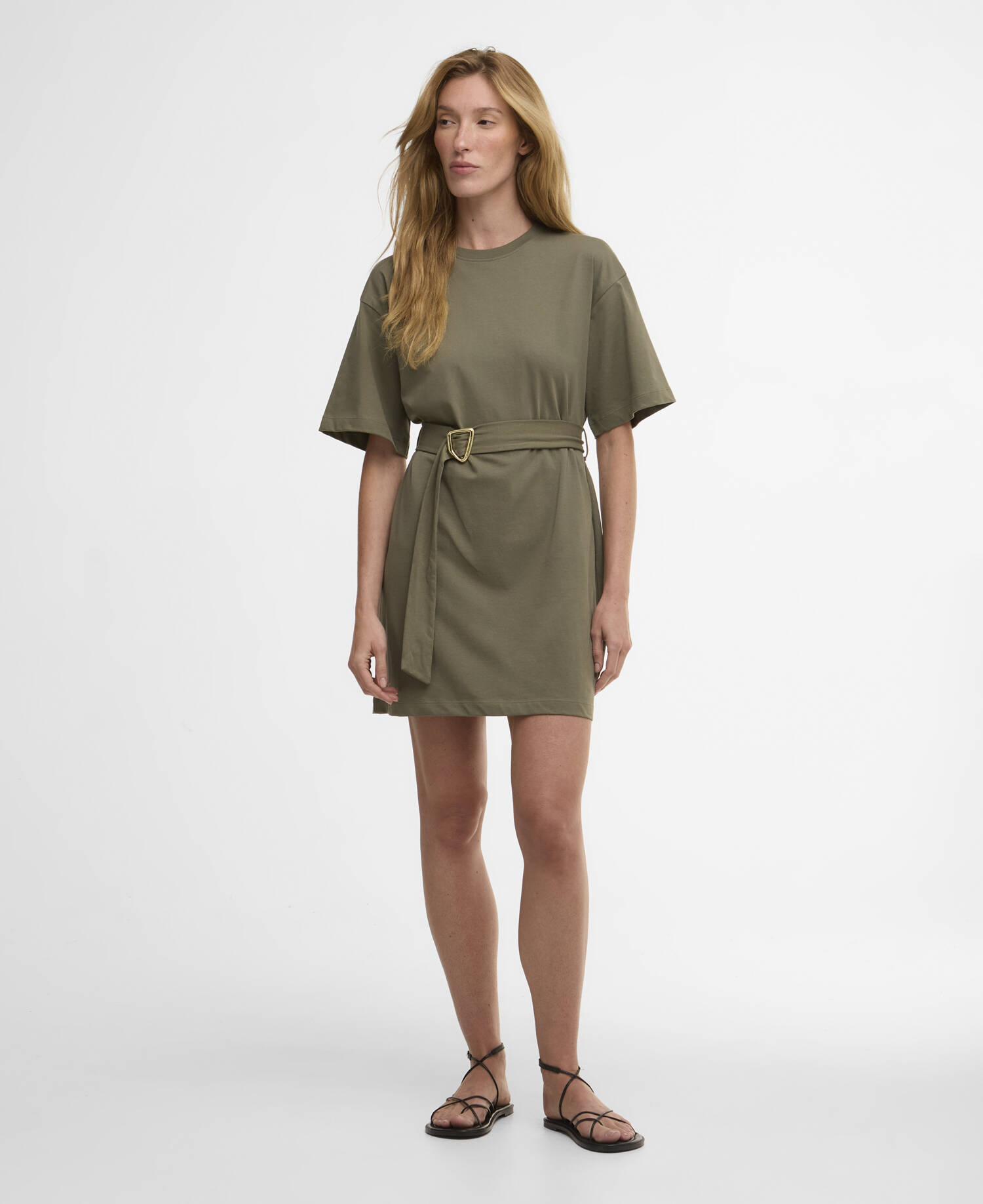 Uma Mini Dress Dusky Khaki image number 0