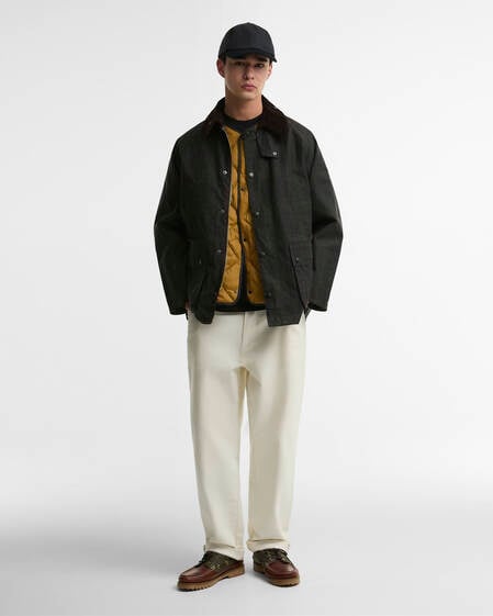 Tartan Oversized Bedale Waxed Jacket Dark Classic
