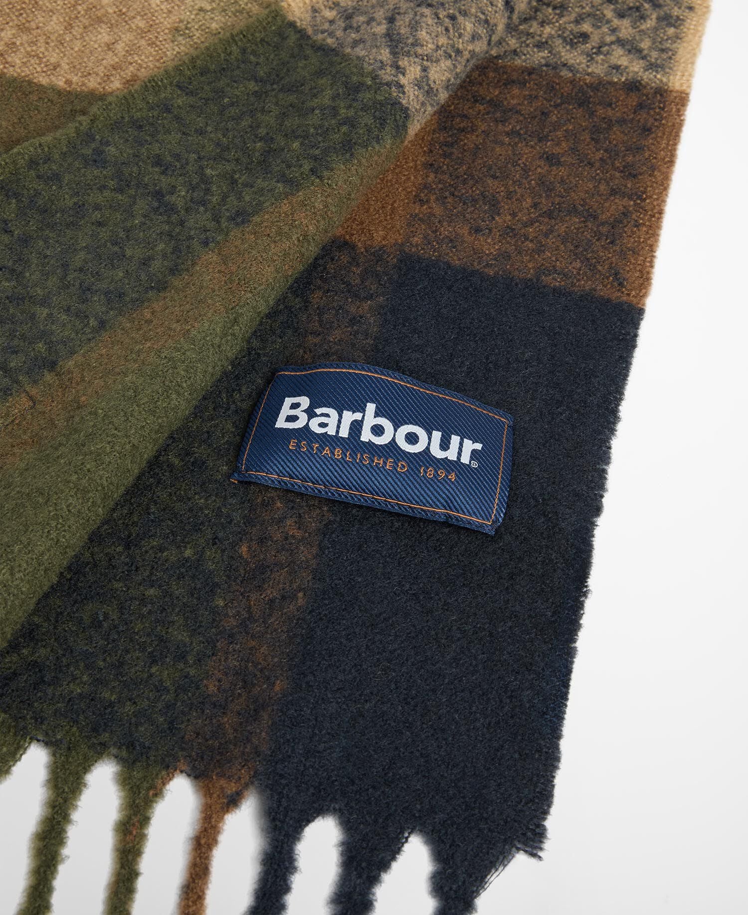 Westerdale Beanie and Scarf Gift Set Olive/Navy