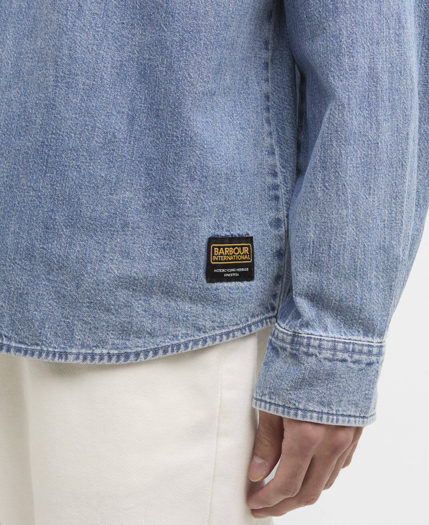 Chopper Denim Shirt Washed Indigo image number 4