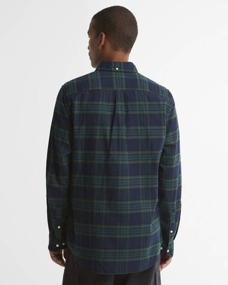Portdown Tailored Long-Sleeved Shirt Dark Navy
