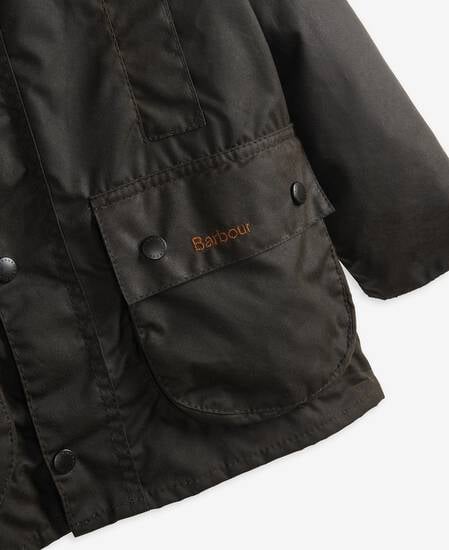 Boys' Beaufort Waxeded Jacket Olive