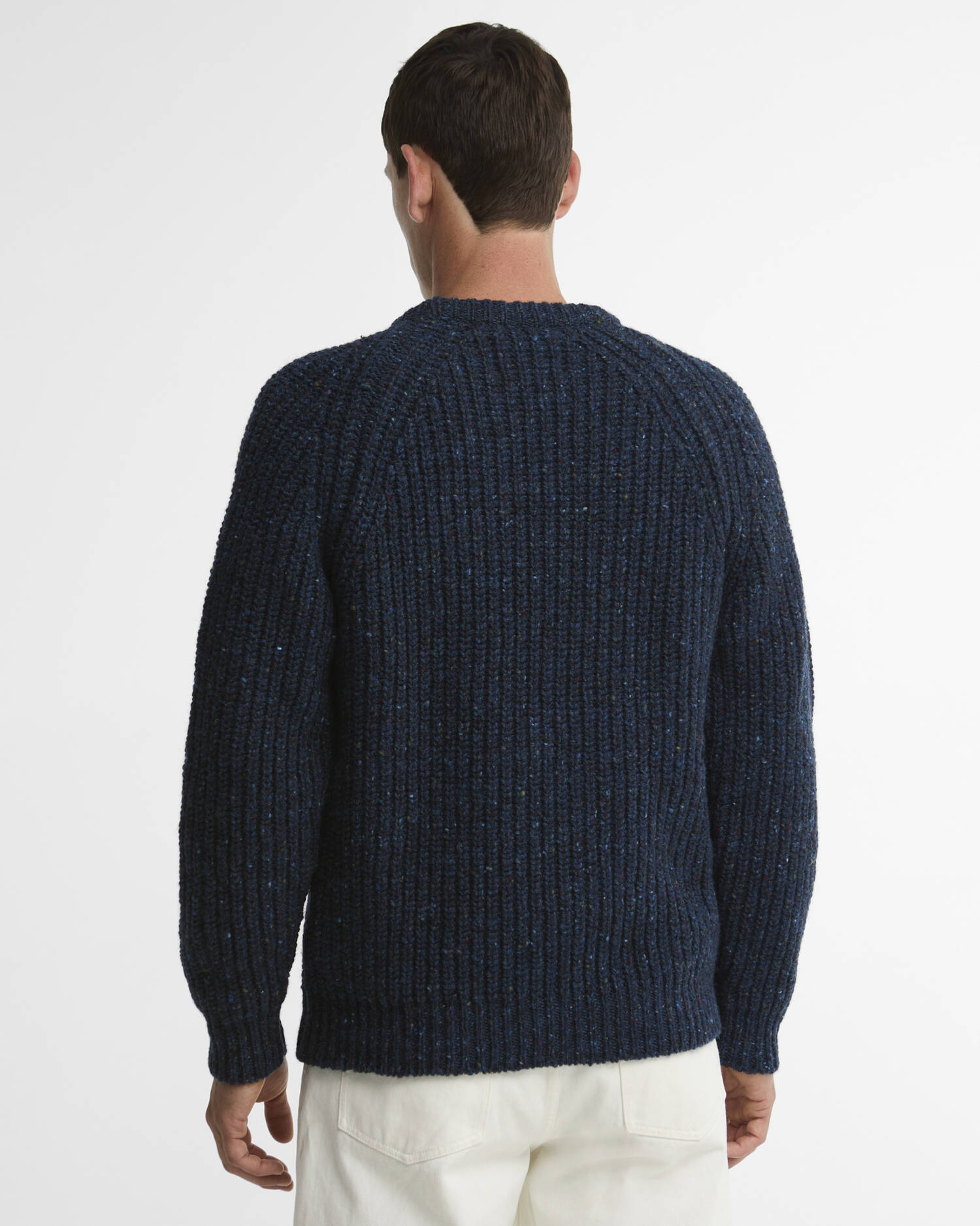 Barbour Wollpullover Scottish Made Donegal Rundhalsausschnitt Navy image number 2
