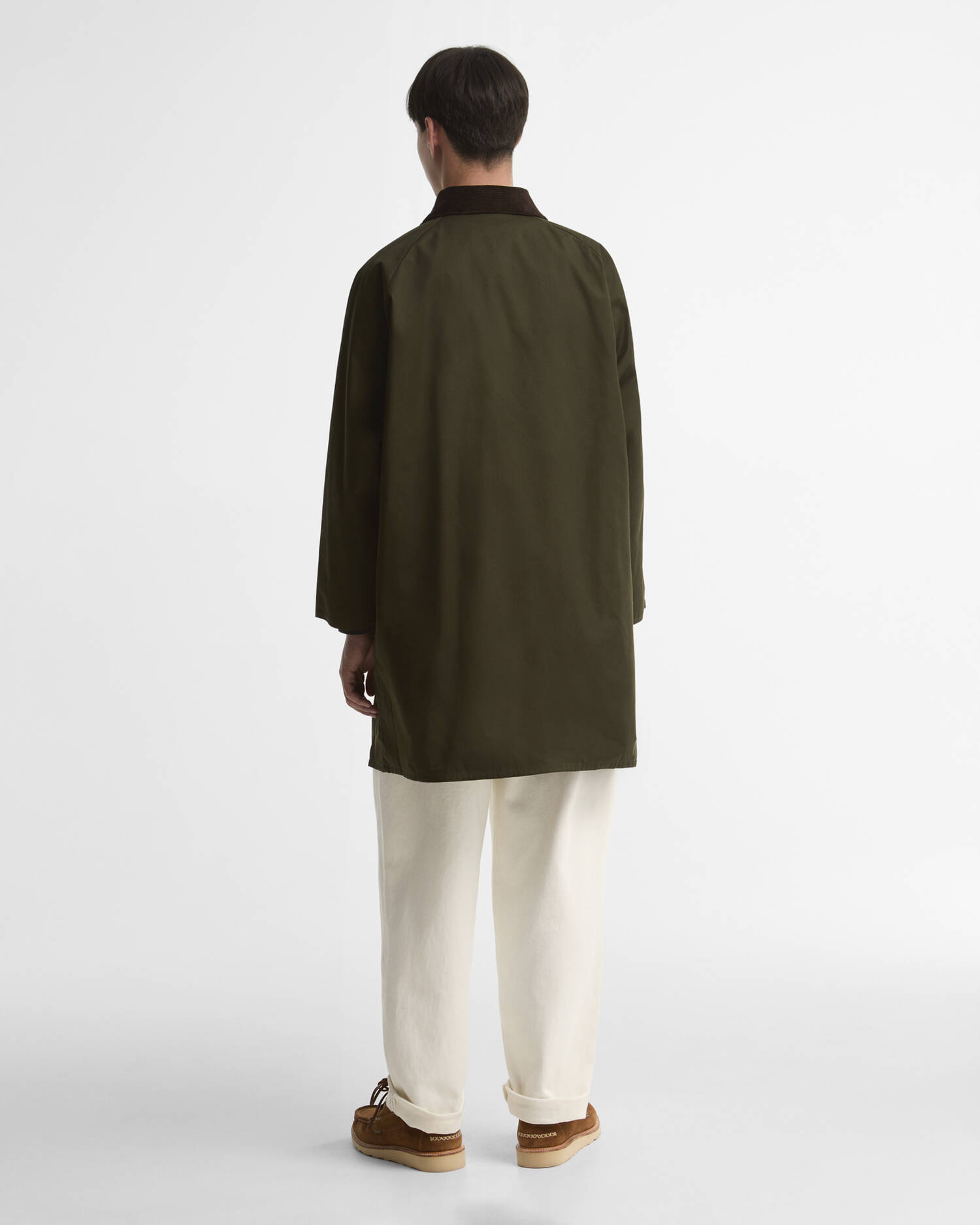 Barbour Wachsjacke Long Transport Sage image number 2