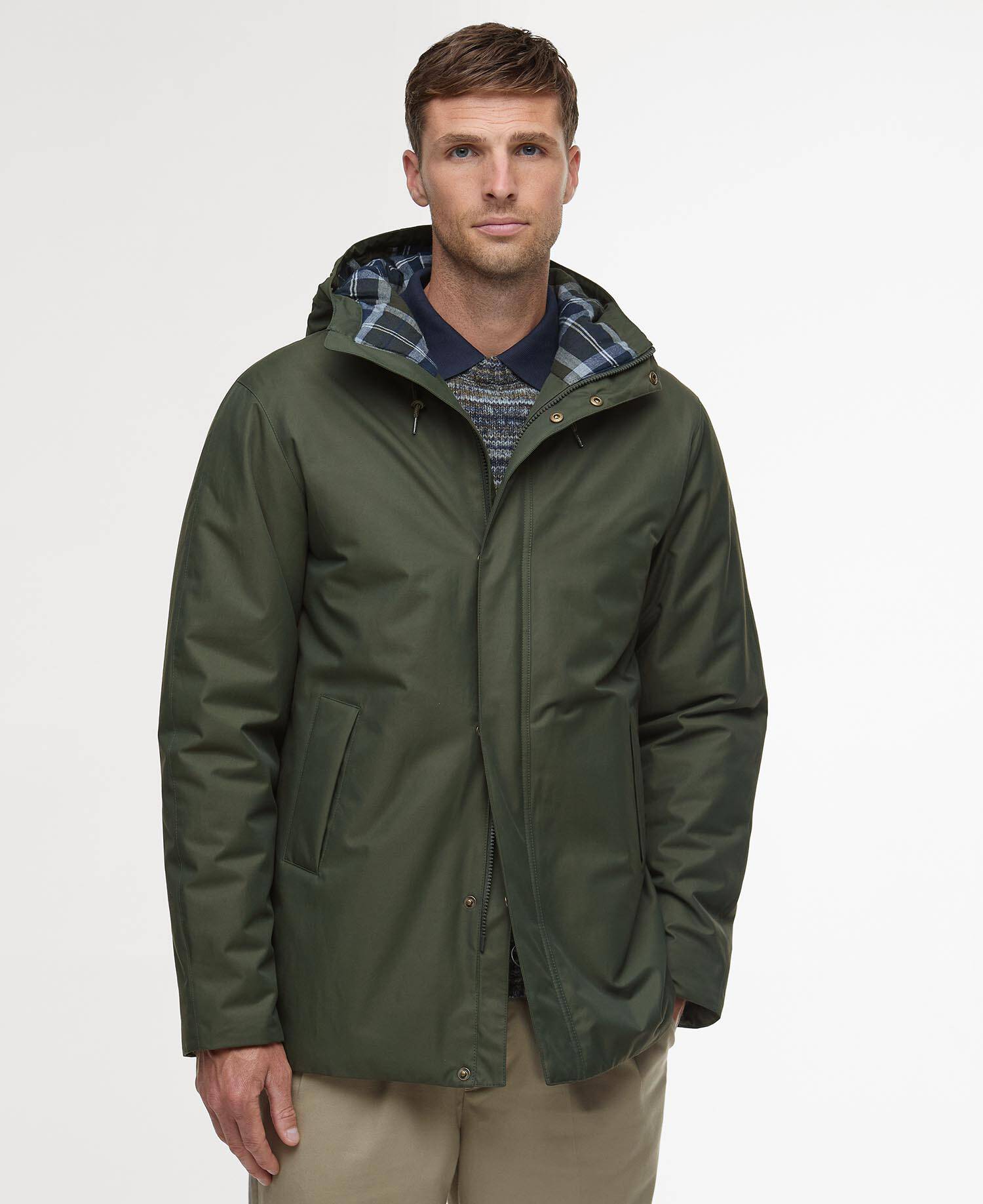 Jacke Modern Lorden Showerproof Mac Olive image number 0