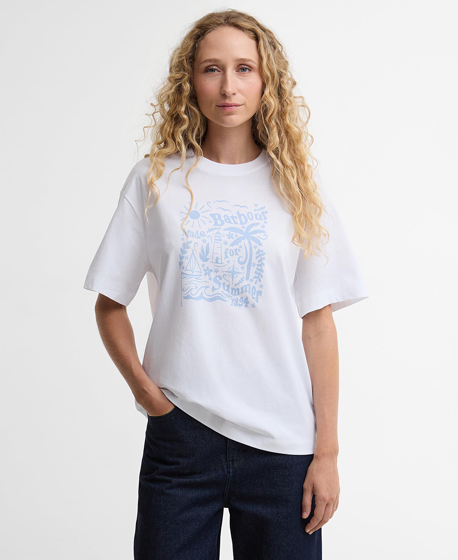 Baiton Graphic T-Shirt White