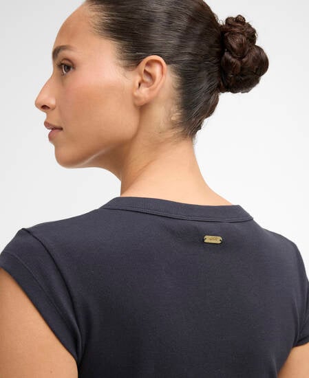 T-Shirt Verona Ribbed Dark Navy