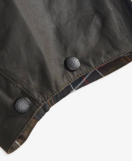 Childrens' Waxed Hood Olive