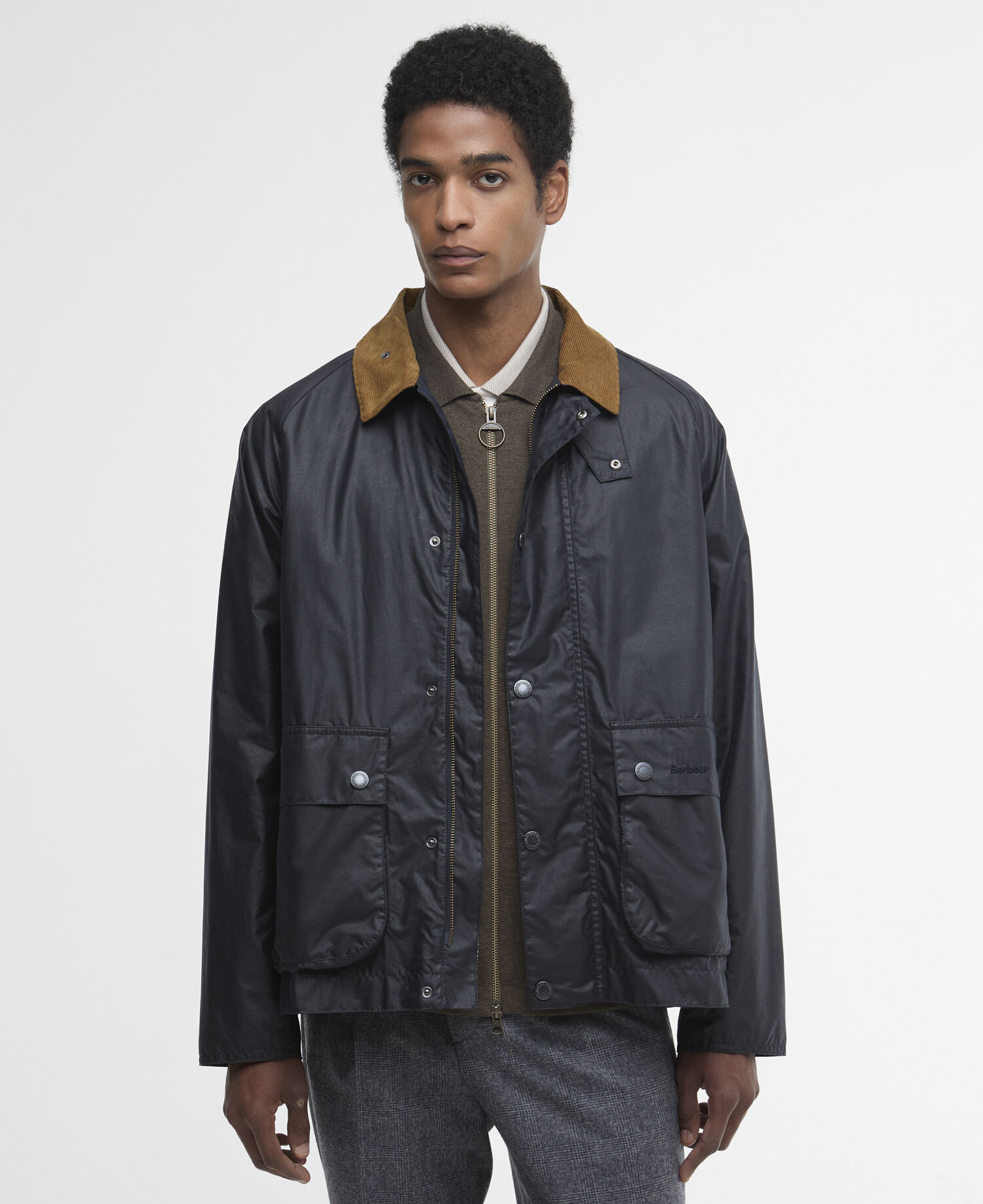 Modern Bedale Waxed Jacket Royal Navy/Highland Loch