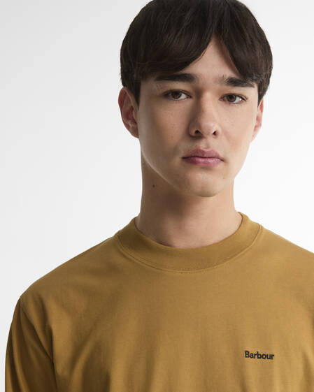 Logo Oversized Long-Sleeved T-Shirt Cumin