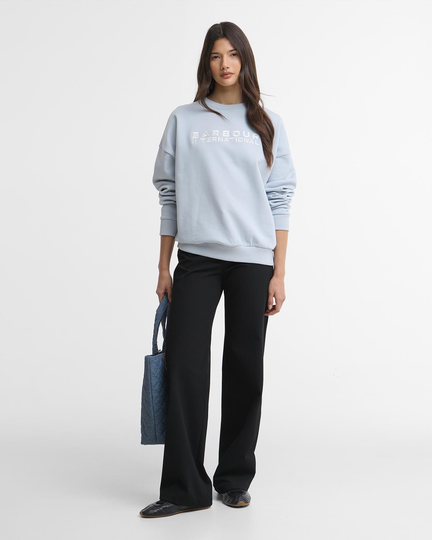 Sweatshirt Niamh Logo Pearl Blue