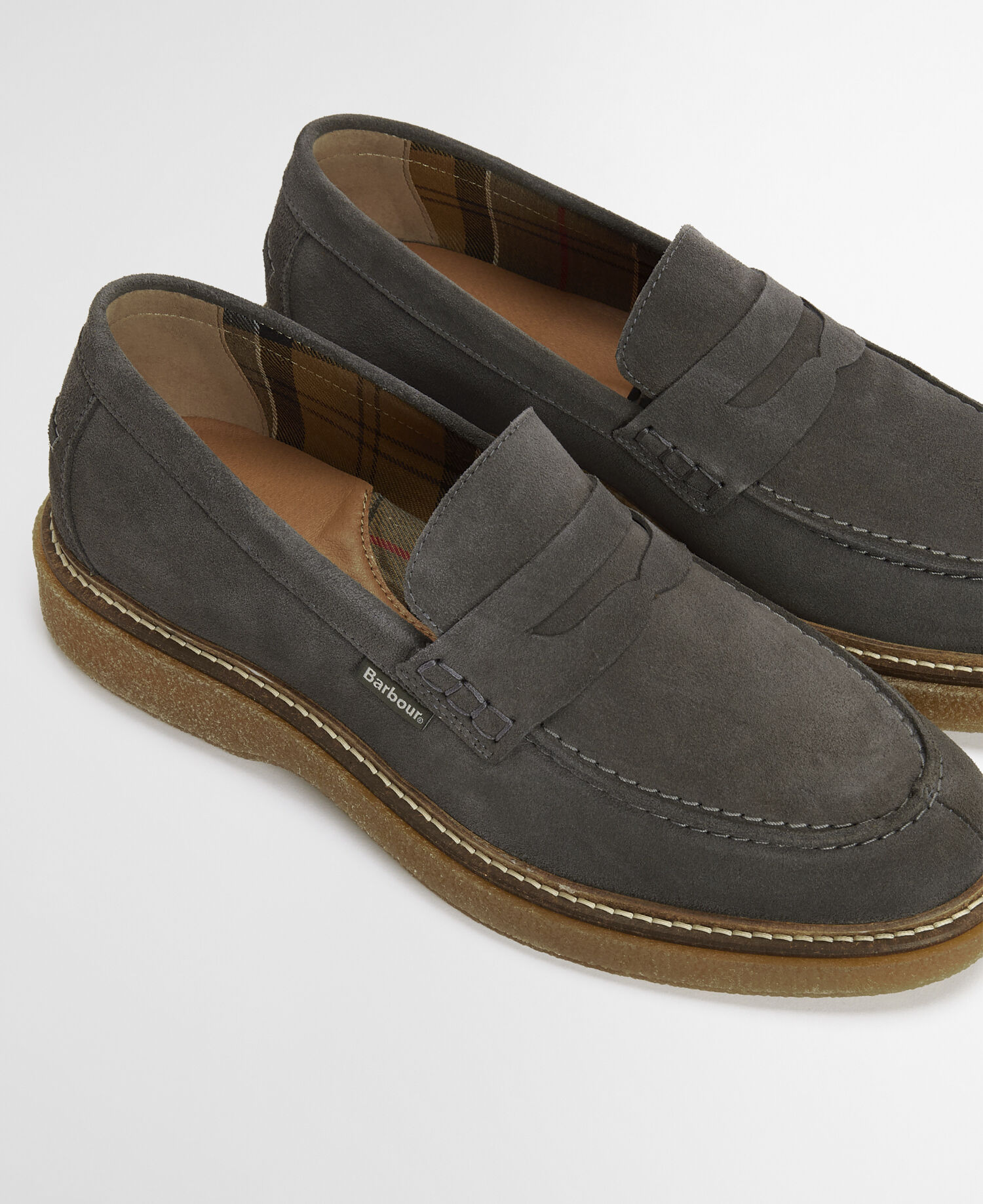 Blare Suede Loafers Slate Grey Suede