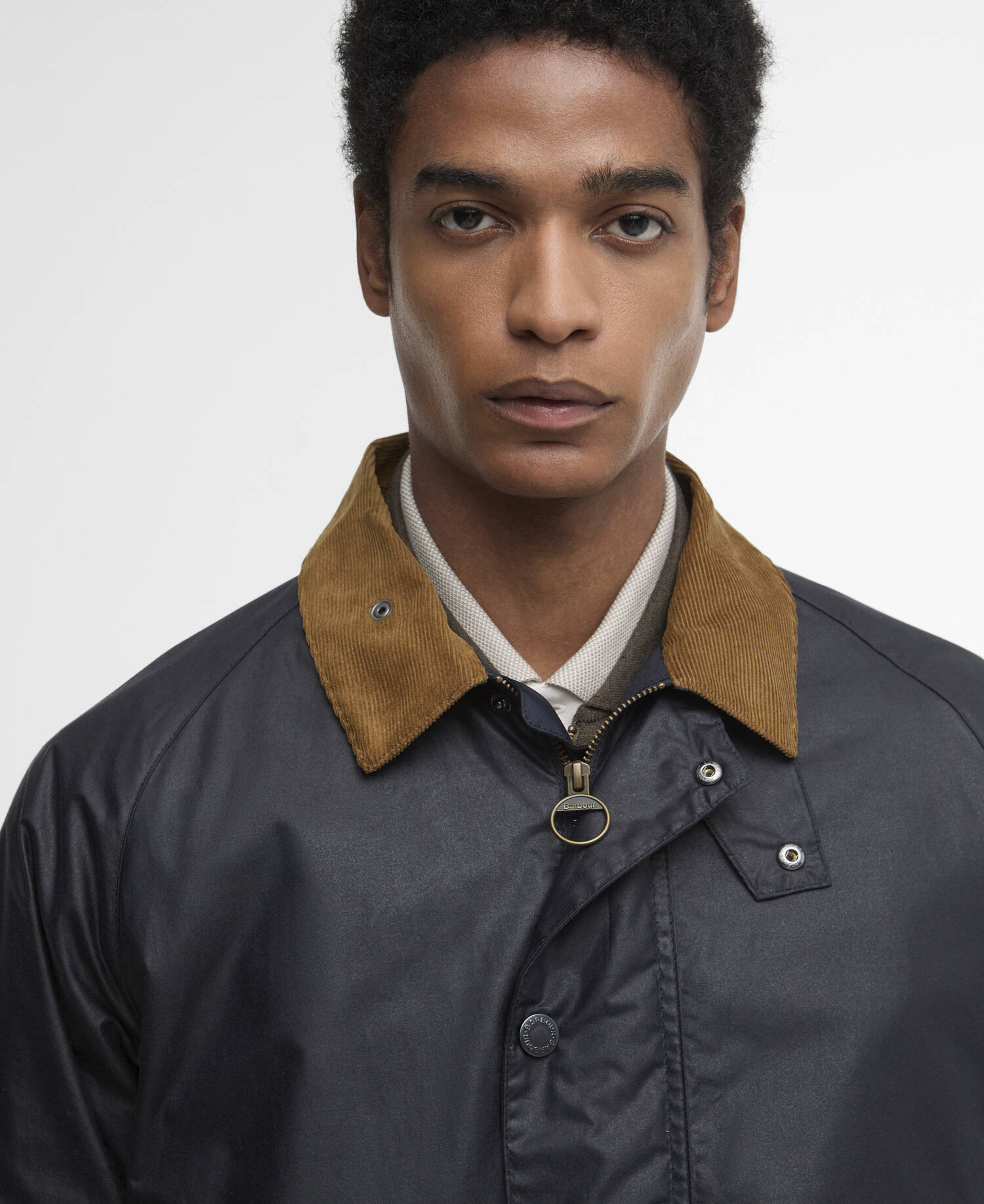 Modern Bedale Waxed Jacket Royal Navy/Highland Loch image number 3