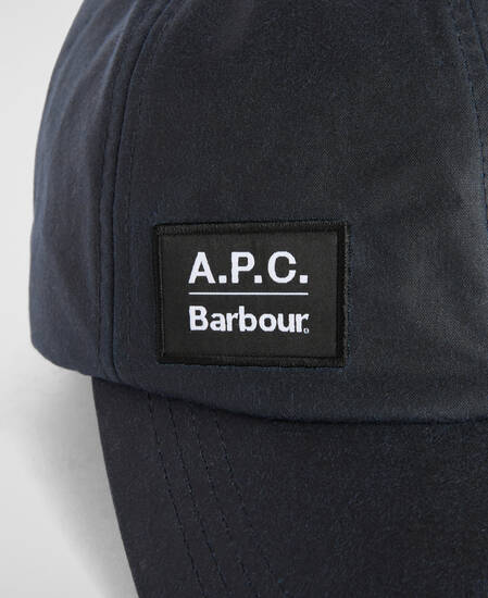 Barbour x A.P.C. Cap Waxed Dark Navy
