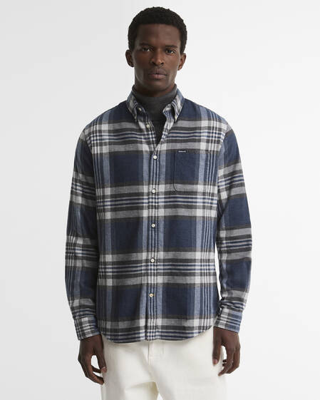 Dovedale Tailored Long-Sleeved Shirt Grey Marl