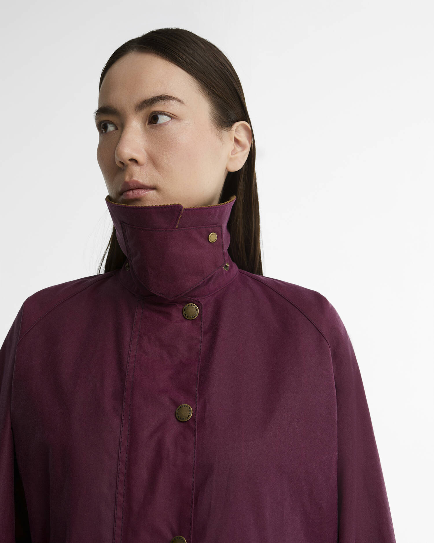 Women's Transport Waxed Jacket Wine/Classic image number 3