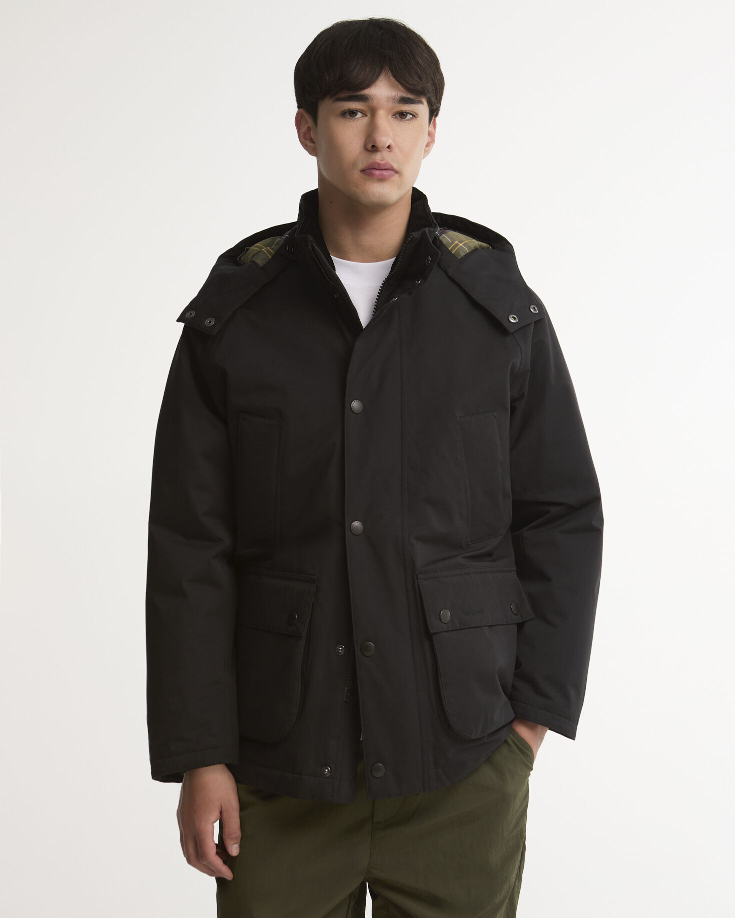Oversized Bedale Waterproof Down Jacket Black