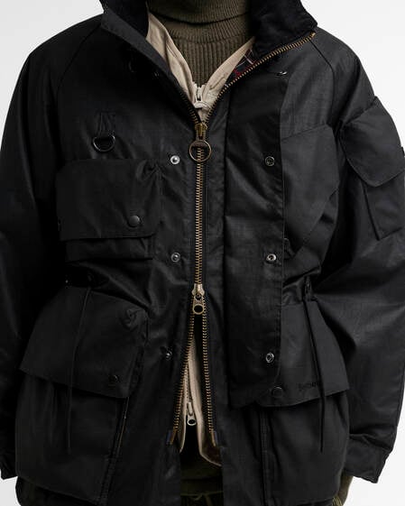 Barbour x Norbit Ripstop Waxed Jacket Black