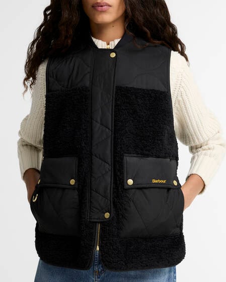 Ampleforth Fleeced Gilet Black