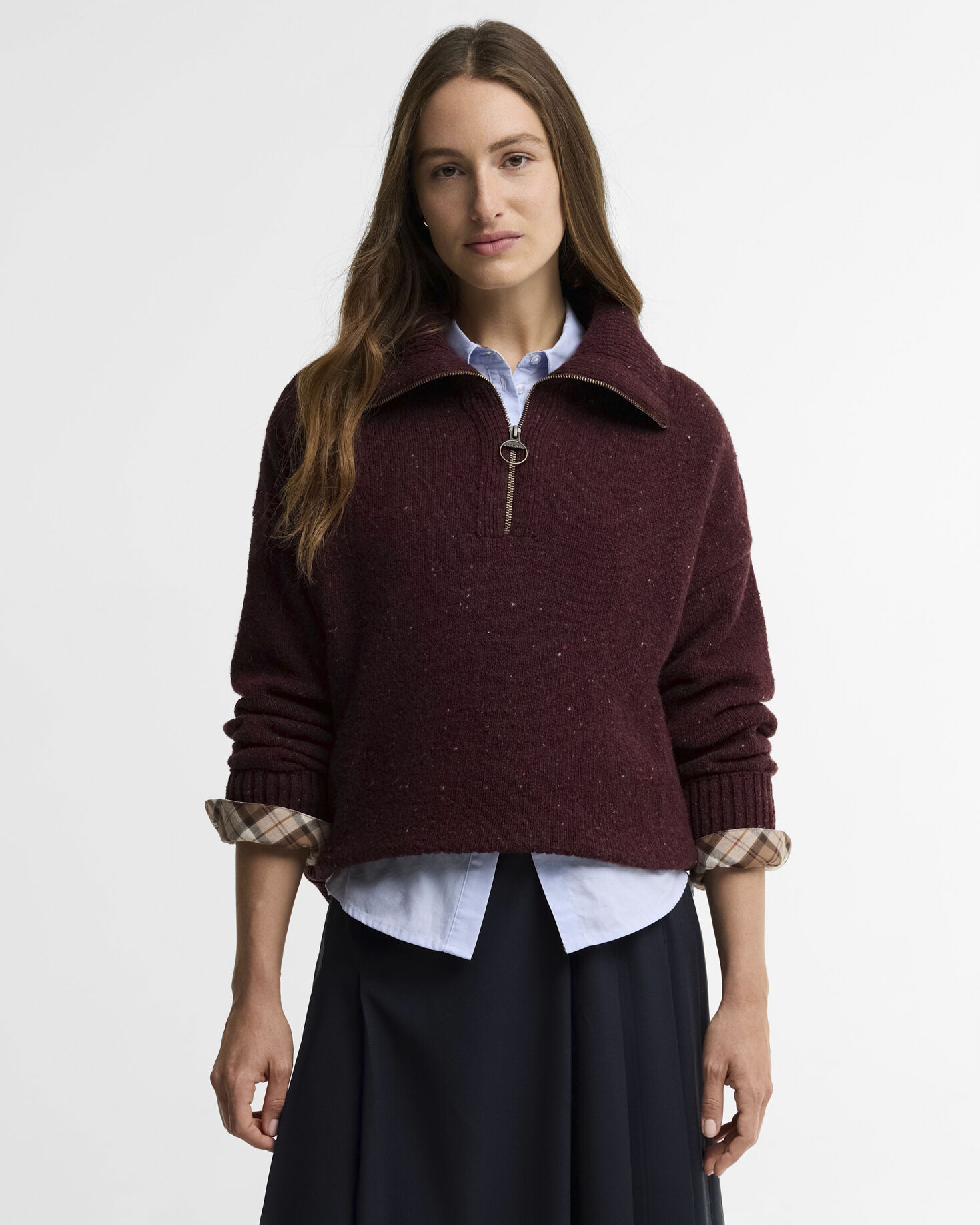 Lavensdale Quarter-Zip Jumper Fig