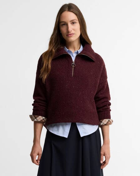 Lavensdale Quarter-Zip Jumper Fig