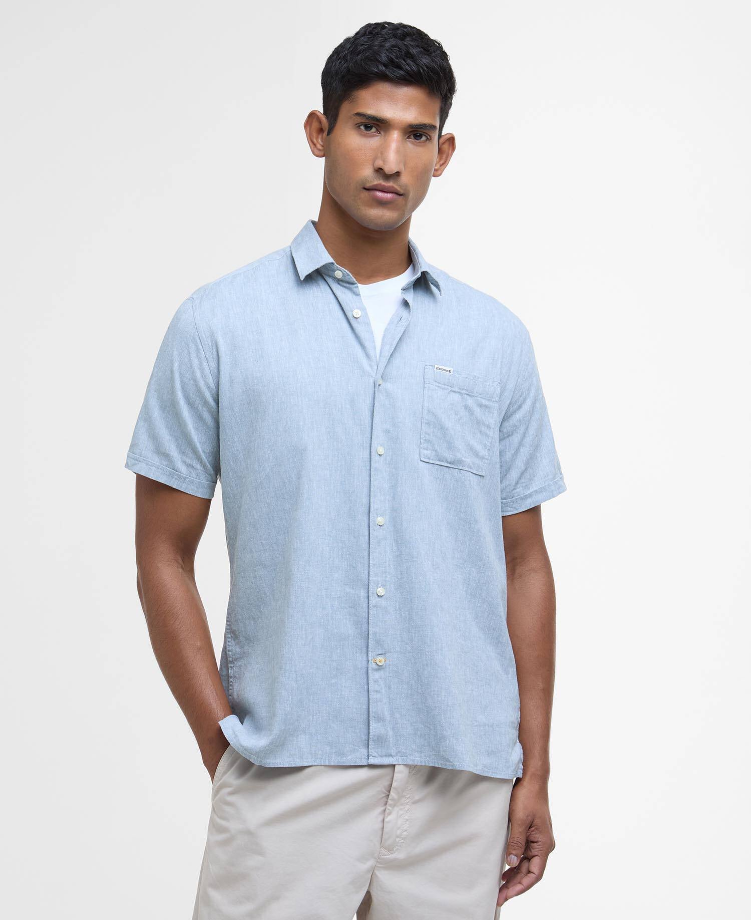 Nelson Regular Short-Sleeved Shirt Lead image number 0