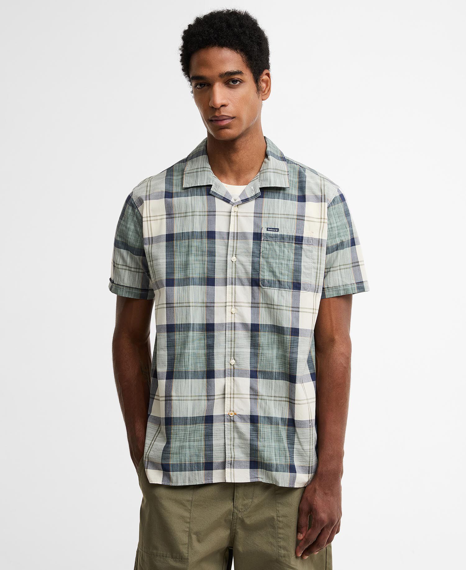 Camicia a maniche corte Patrick in tartan Meadow Brook Tartan