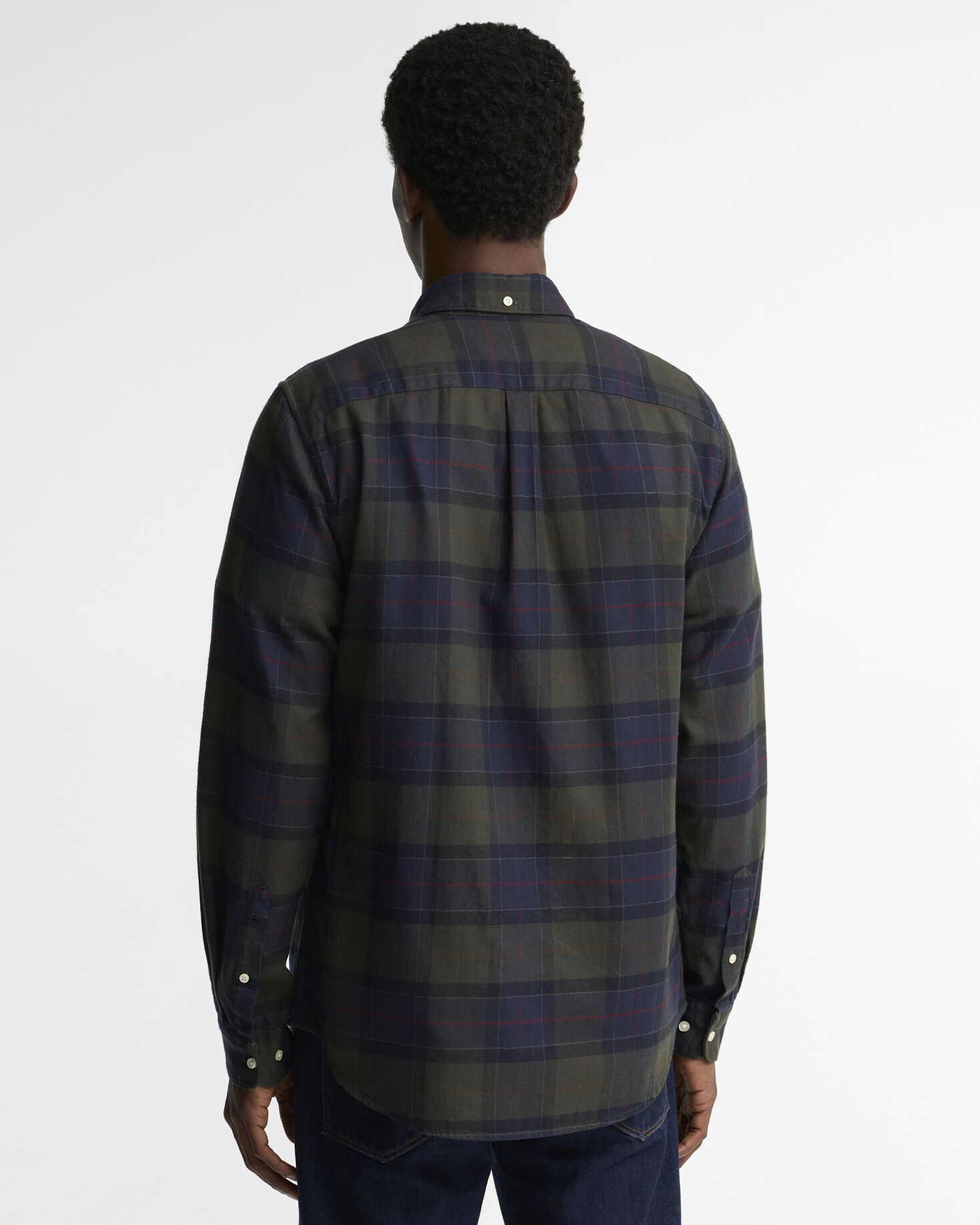 Kyeloch Tailored Long-Sleeved Shirt Shadow Classic Tartan