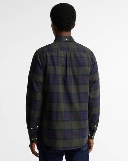 Kyeloch Tailored Long-Sleeved Shirt Shadow Classic Tartan