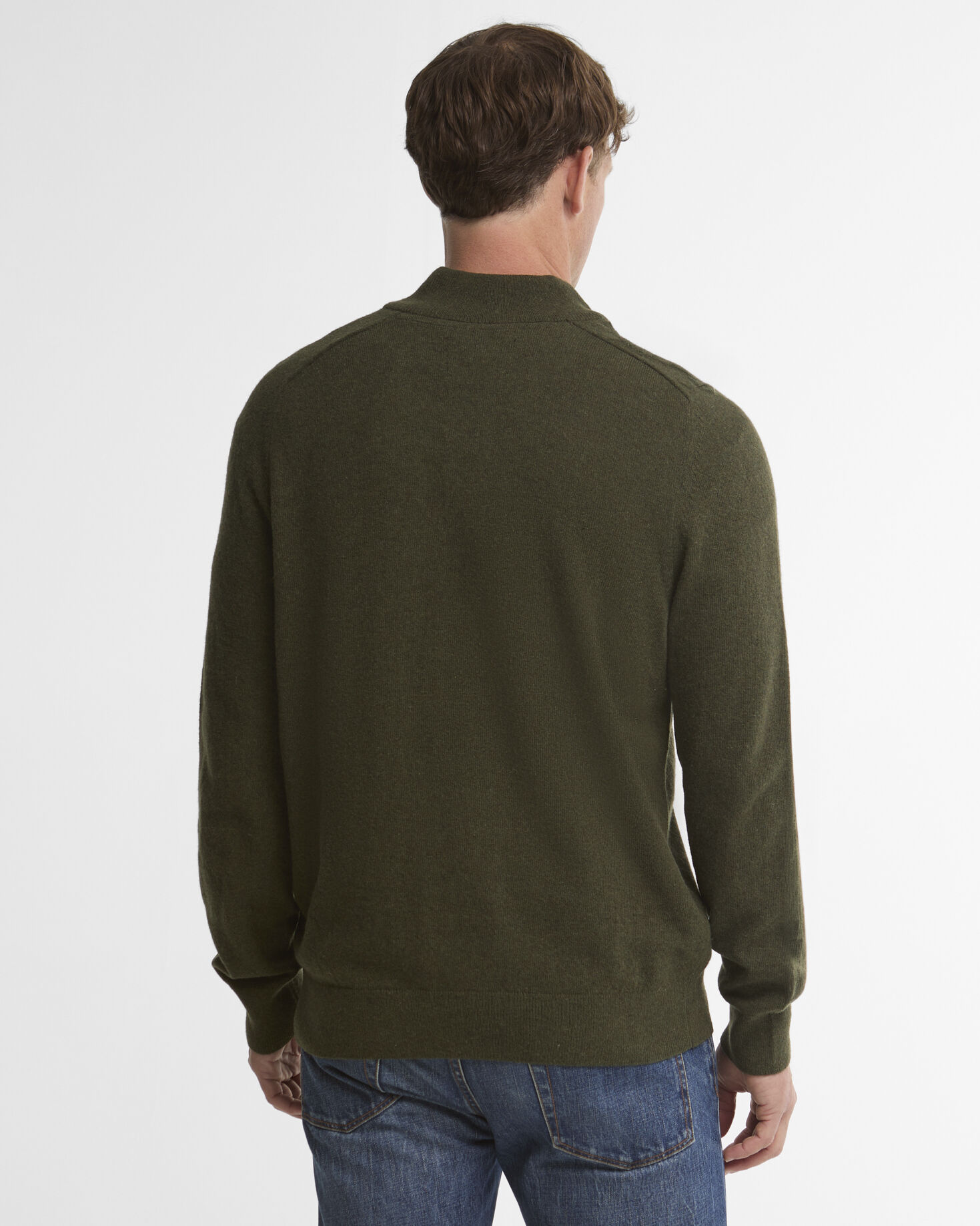 Briggs Half-Button Jumper Olive