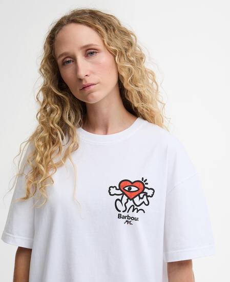 Barbour x Mul Tyne Oversized T-Shirt White