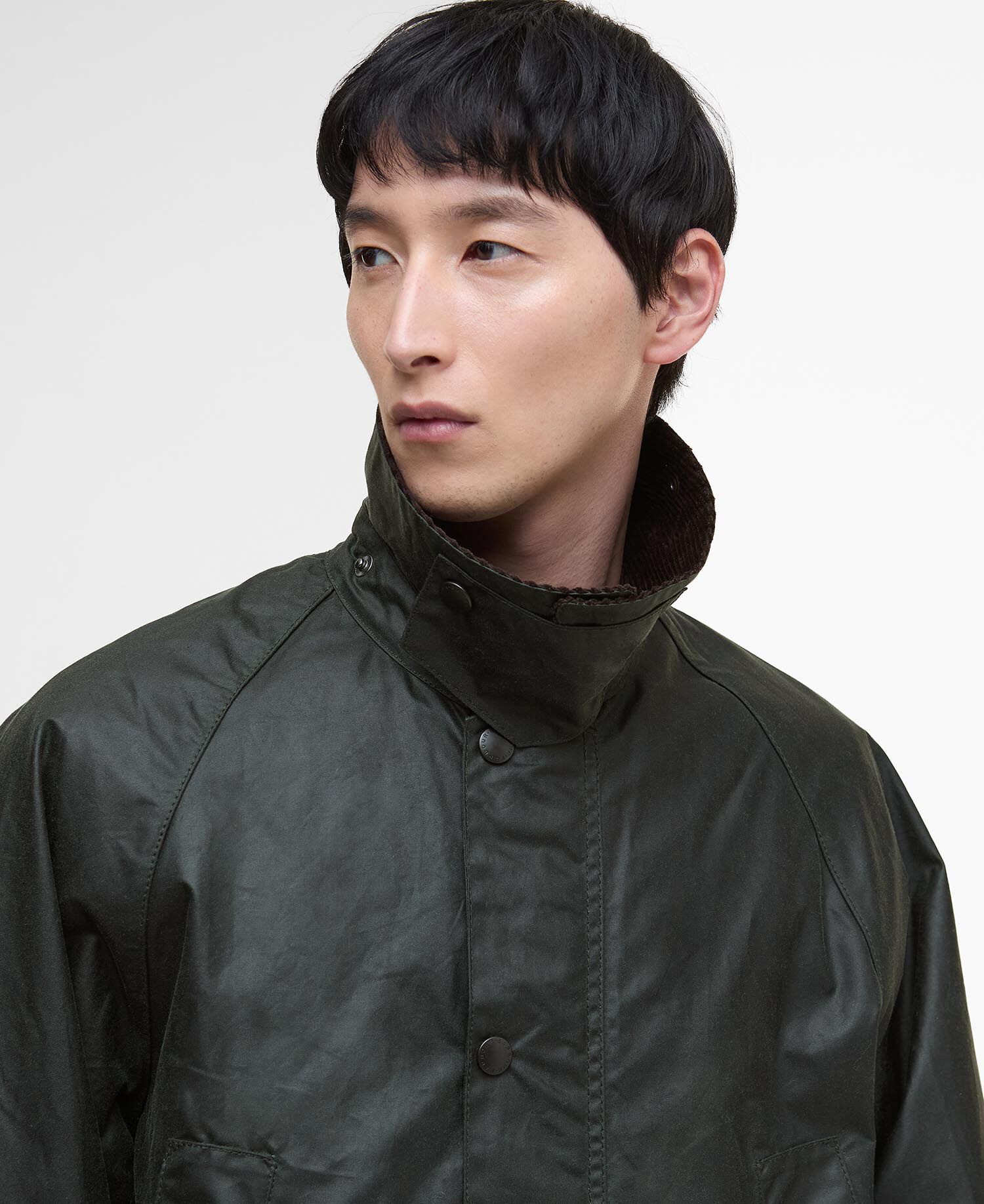 Oversized Bedale Waxed Jacket Sage