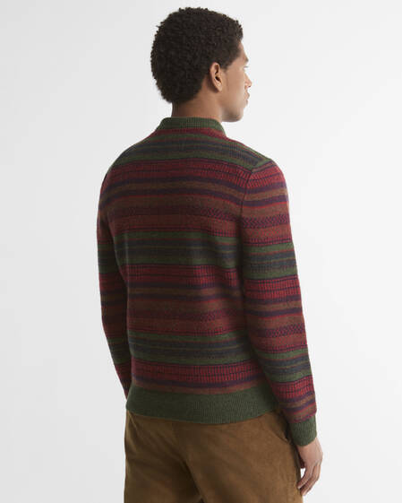 Highsted Fair Isle Crew Neck Jumper Sage