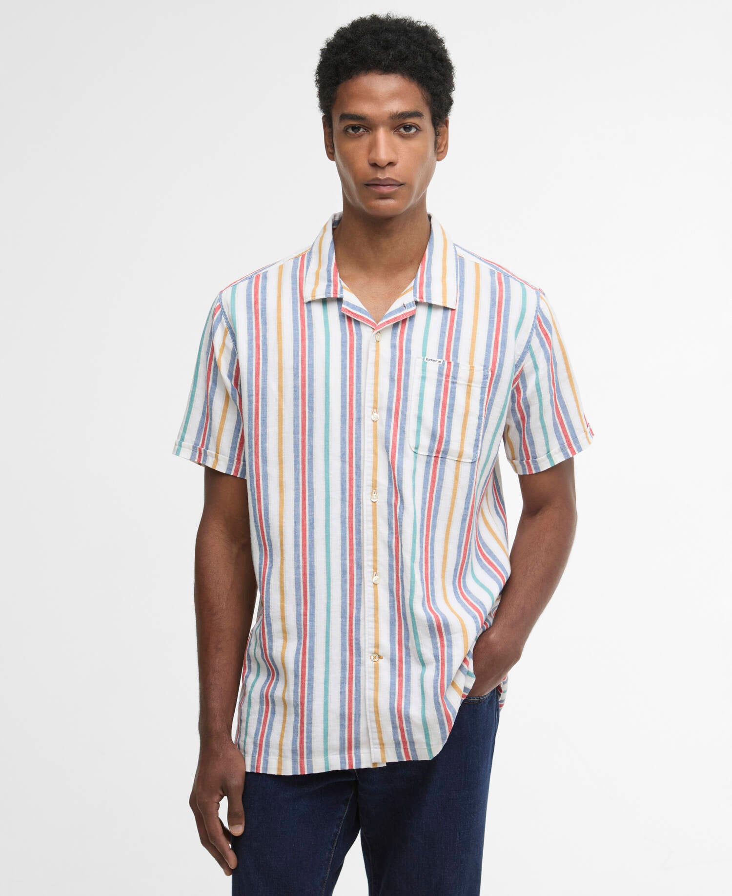 Waterbay Striped Shirt White image number 0