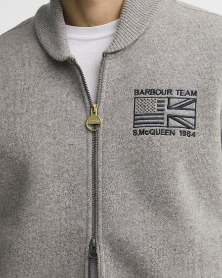 Steve McQueen Mack Cardigan Grey Marl
