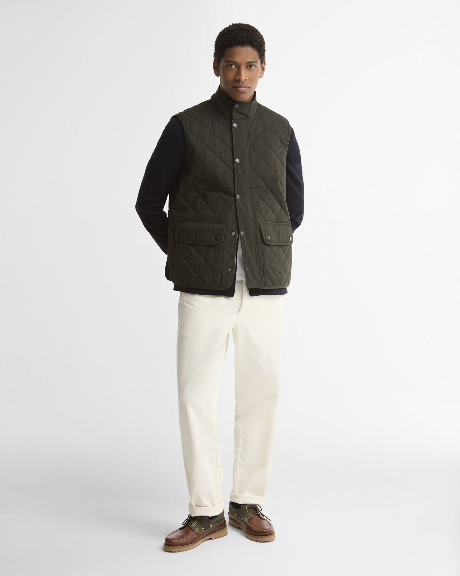 Lux Lowerdale Gilet Dark Sage