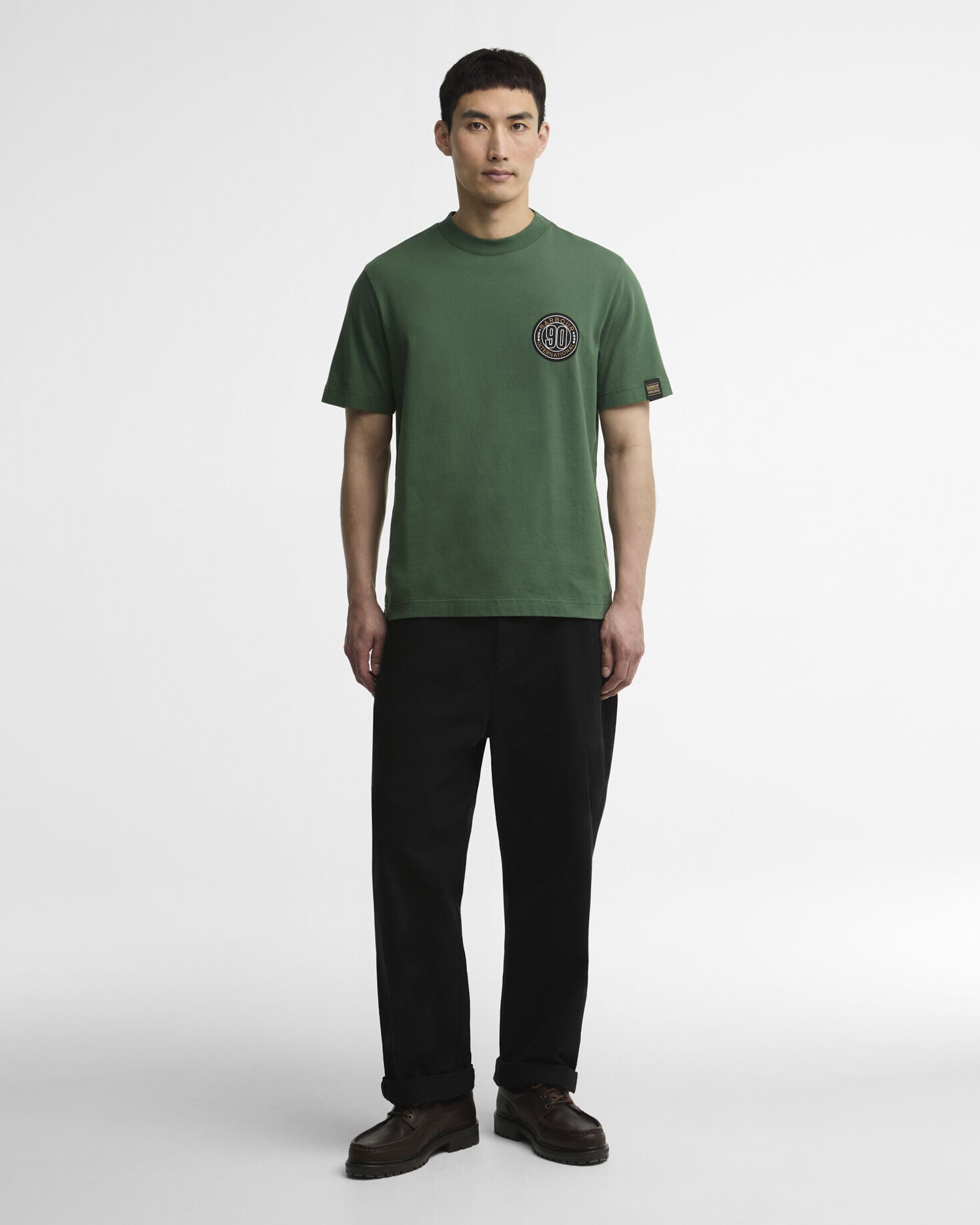 T-shirt con stampa 90&deg; anniversario. Racing Green