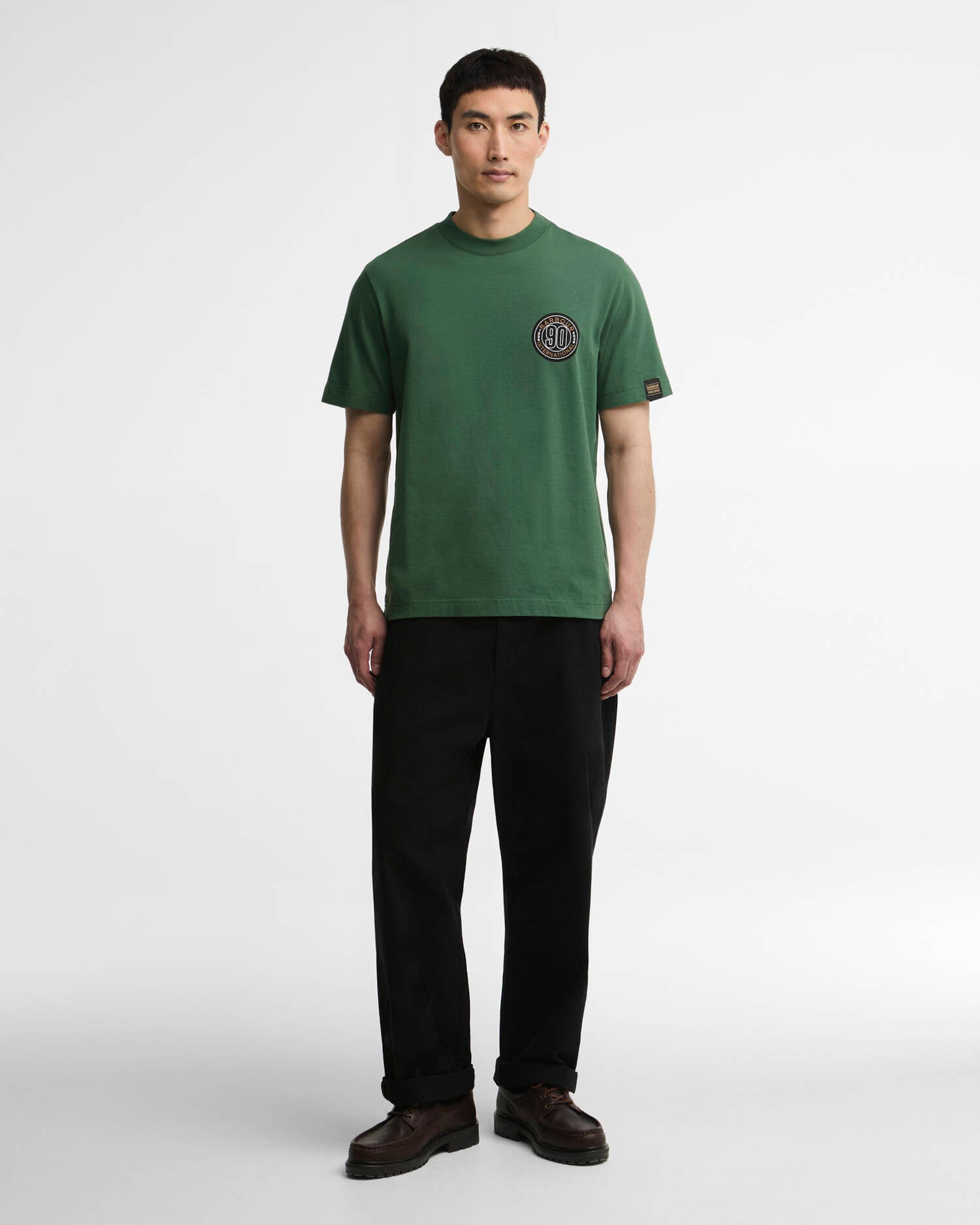 T-shirt con stampa 90&deg; anniversario. Racing Green image number 1