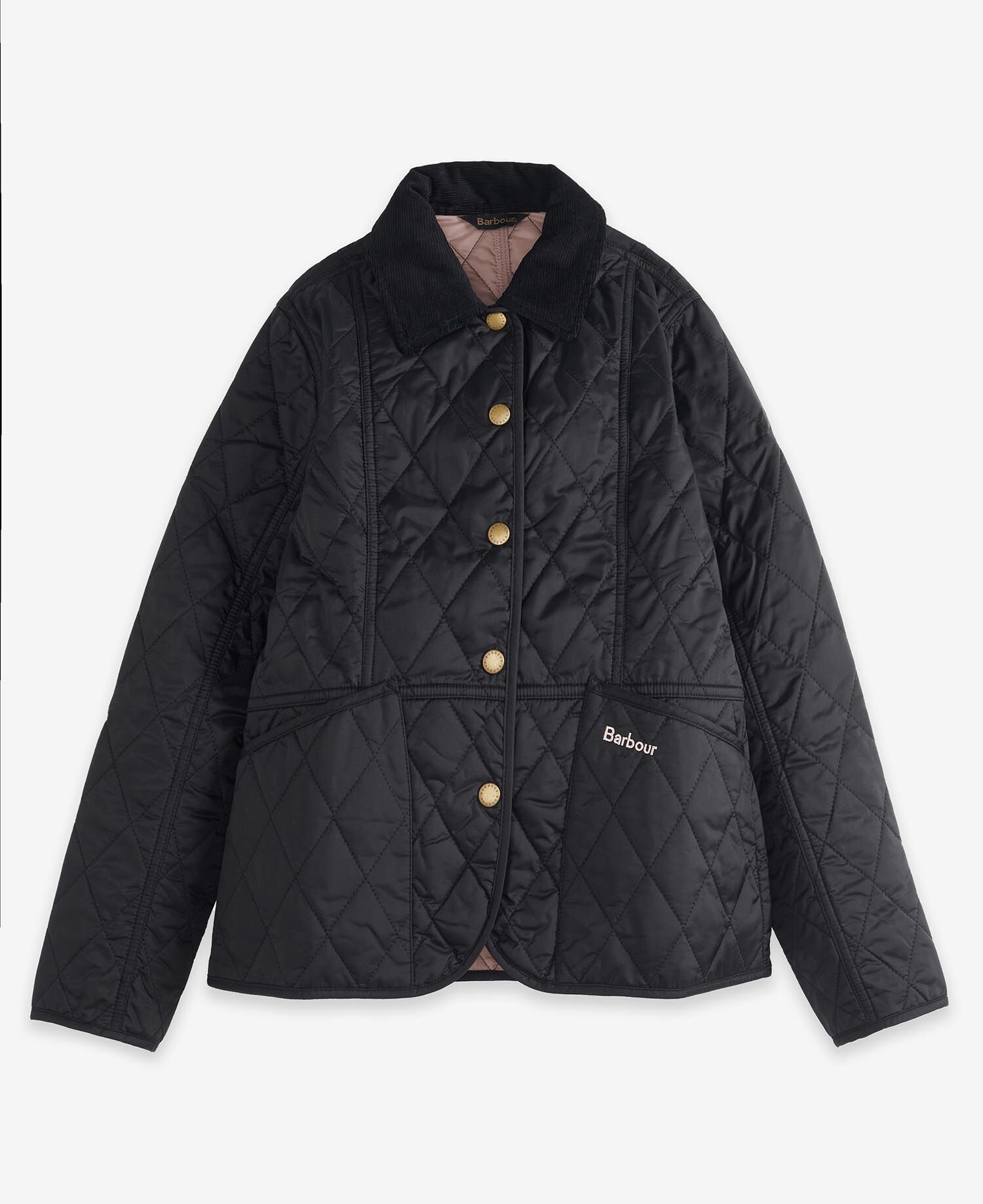 Girls Summer Liddesdale Quilted Jacket Black-Gardenia