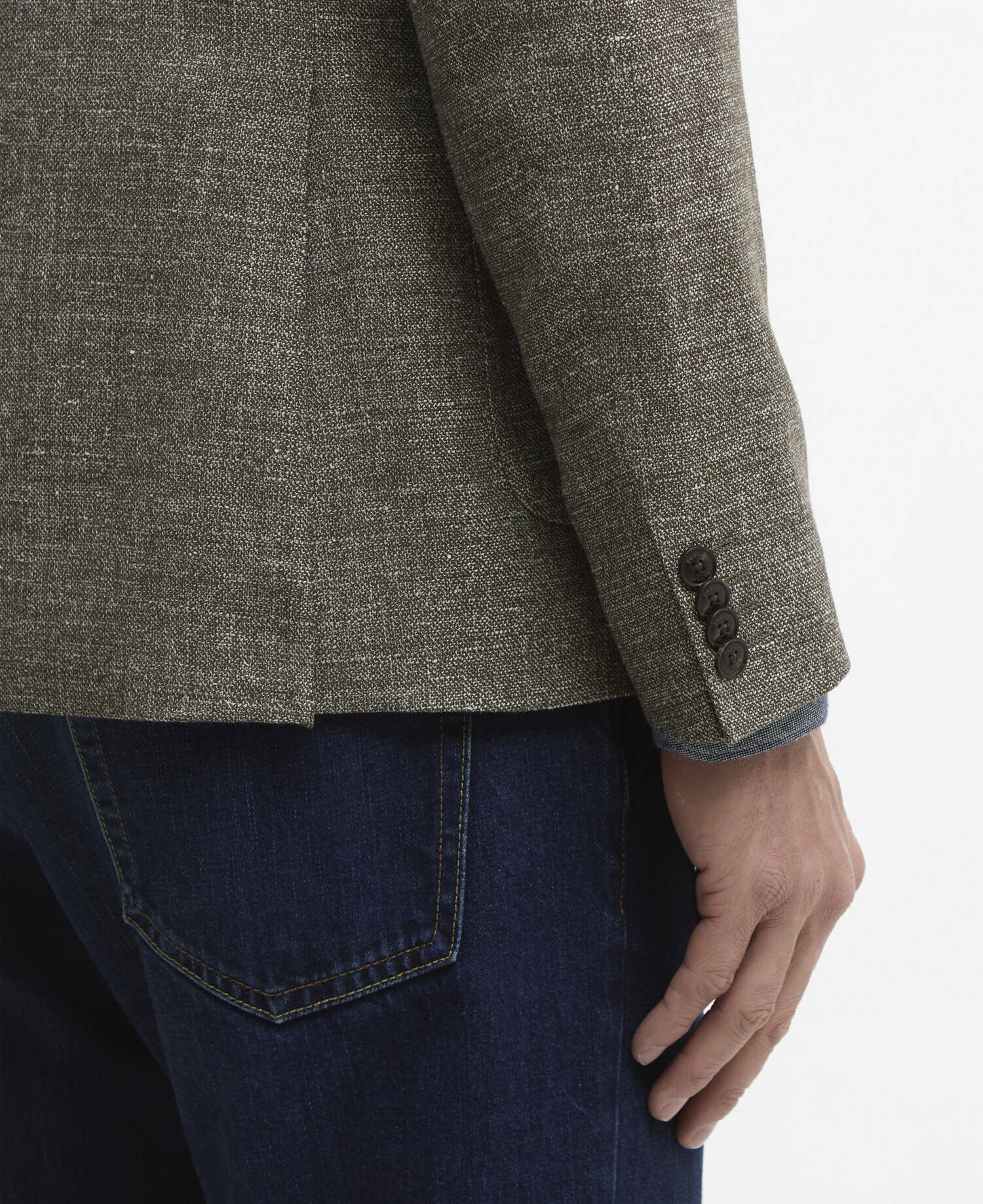 Blazer m&eacute;lange Auckland Olive image number 5