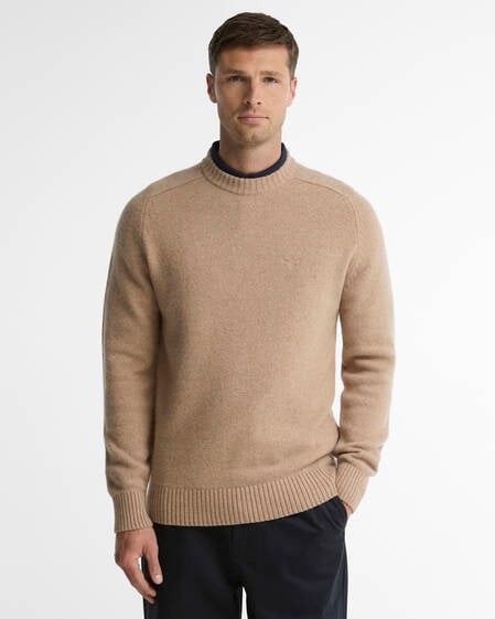 Barbour Pullover Newtown Rundhalsausschnitt Washed Stone