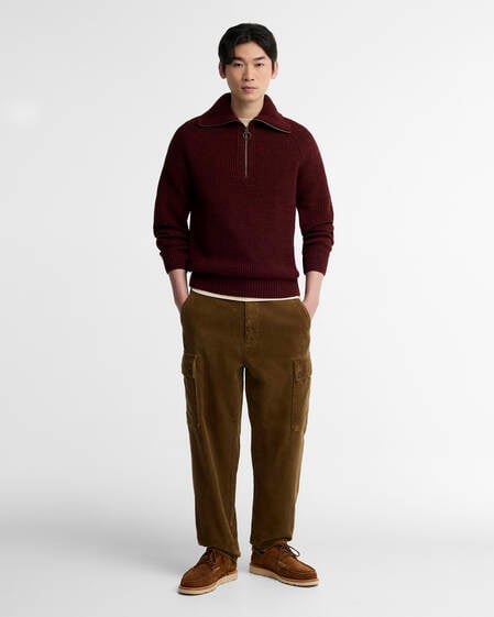 Riggbay Half-Zip Jumper Chestnut