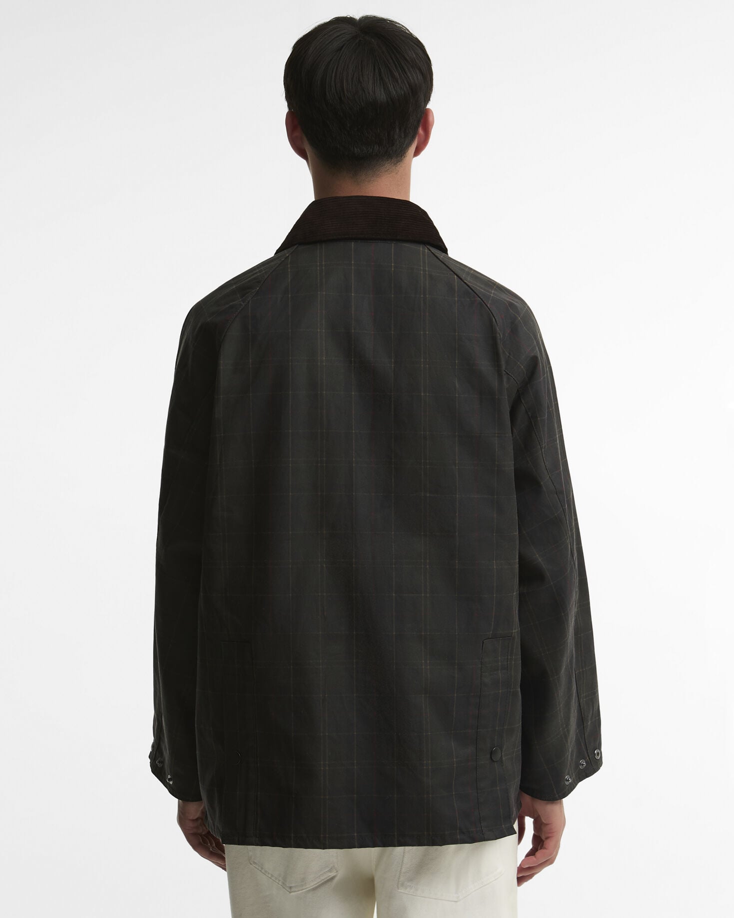 Tartan Oversized Bedale Waxed Jacket Dark Classic