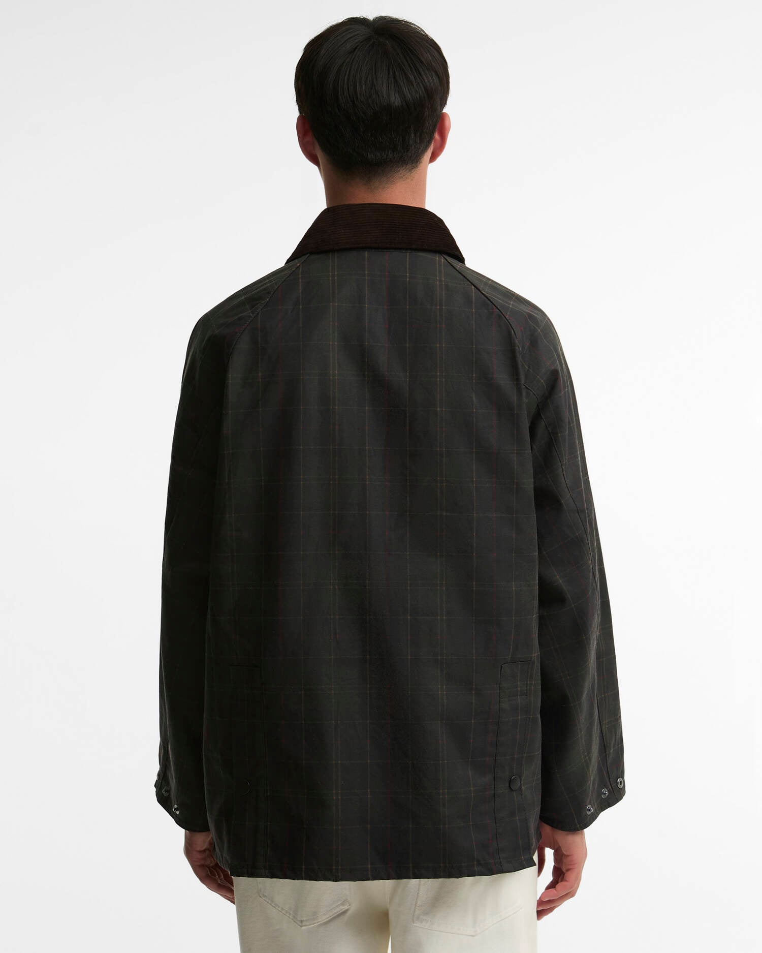 Tartan Oversized Bedale Waxed Jacket Dark Classic image number 2