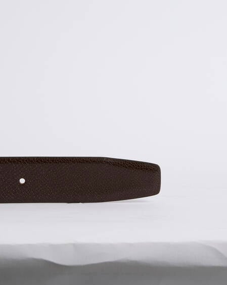 Clyde Leather Belt Dark Brown