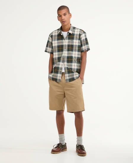 Gordon Short-Sleeved Tailored Shirt Ancient Tartan