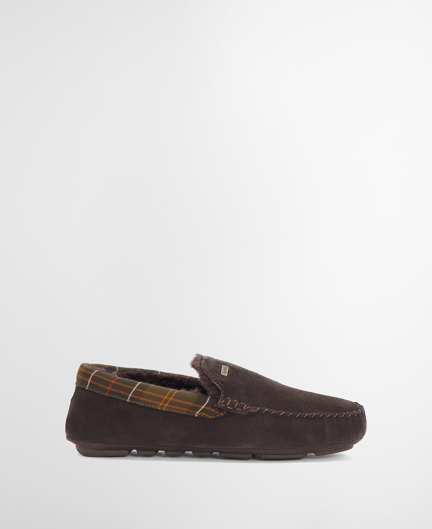 Monty Slippers Brown Suede