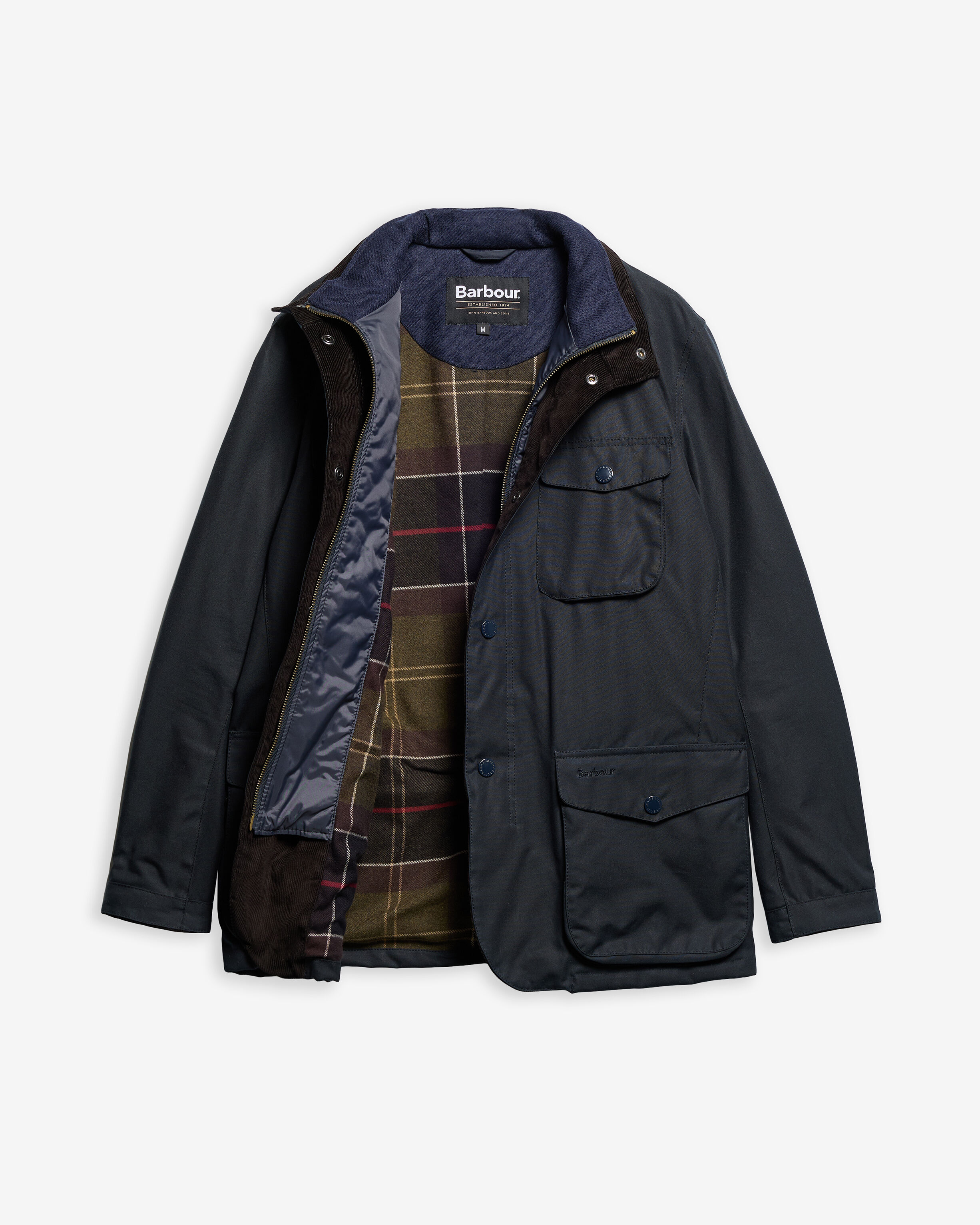Ogston Waxed Jacket Classic Navy